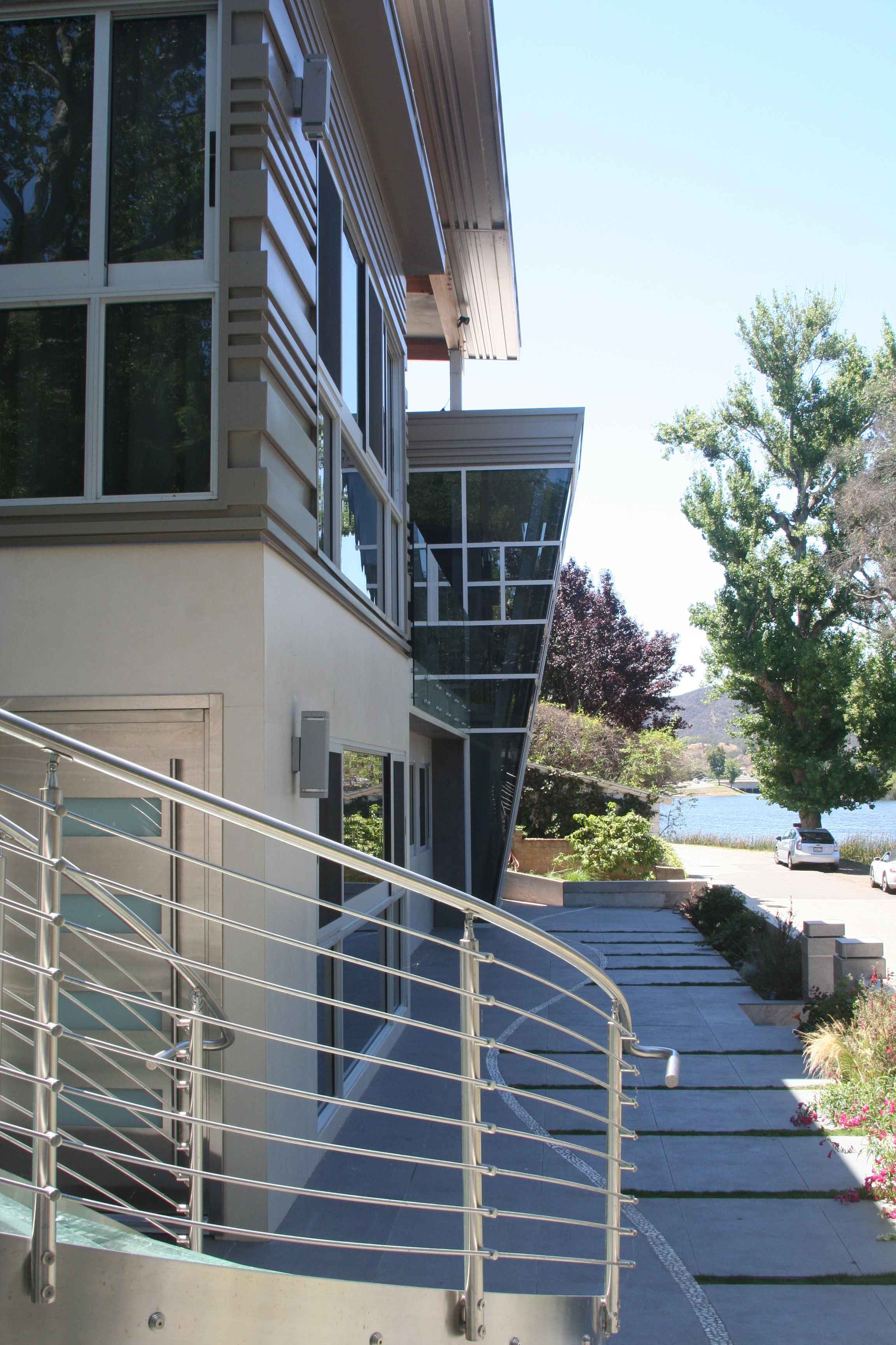 Lakeside Addition & Wholehouse Remodel, ENR architects, Lake Sherwood, CA 91361 - North Terrace